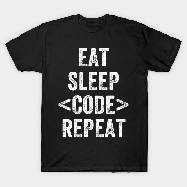 Eat Sleep Code repeat T-Shirt by captainmood